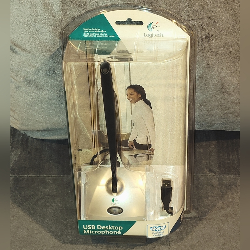 NIB Logitech USB Desktop Microphone - Picture 9 of 12